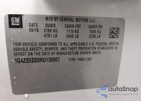 2017 Buick Lacrosse Premium from USA, damaged, VIN 1G4ZS5SS0HU136867